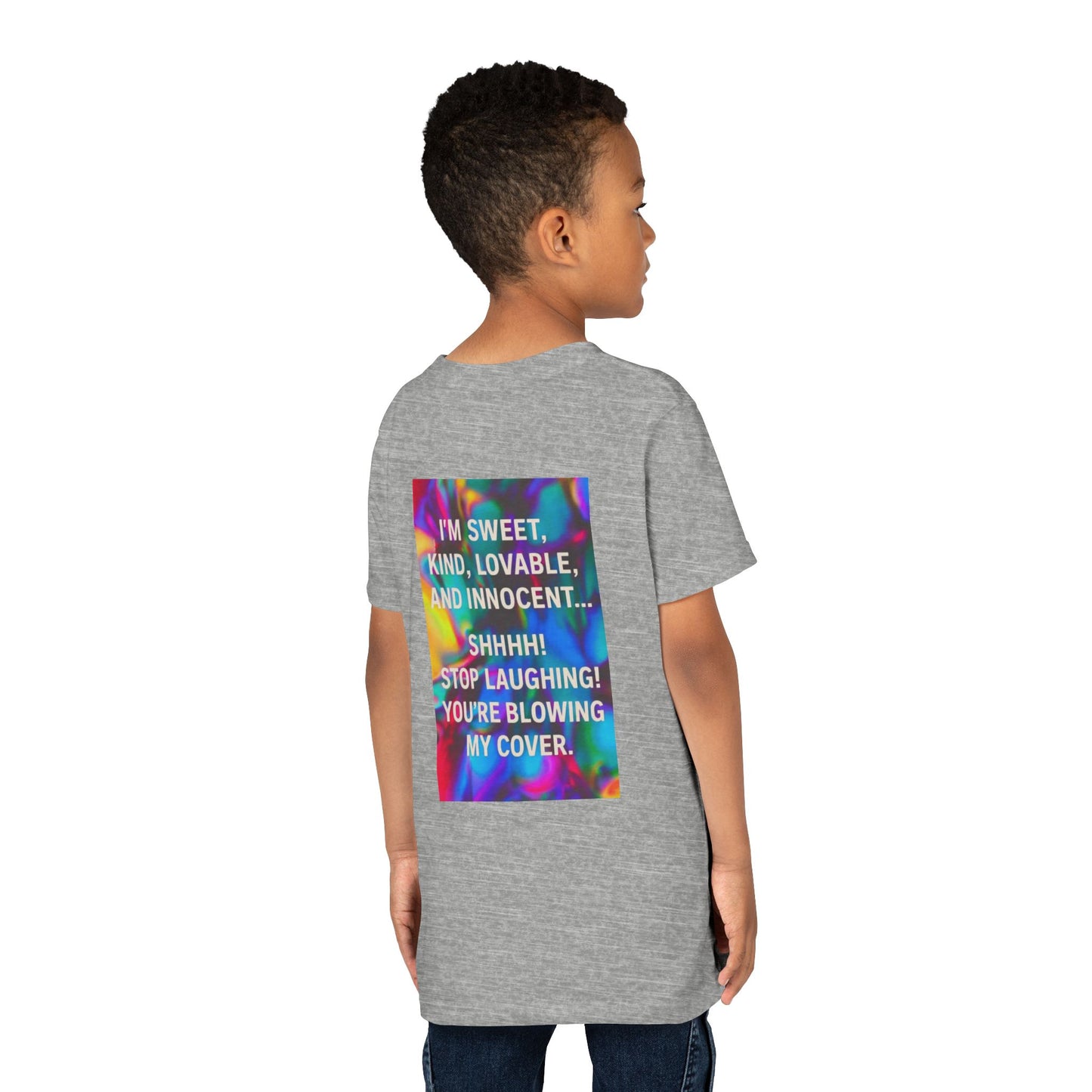 Blowing My Cover Youth Unisex Short Sleeve Crewneck Tee