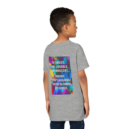 Blowing My Cover Youth Unisex Short Sleeve Crewneck Tee