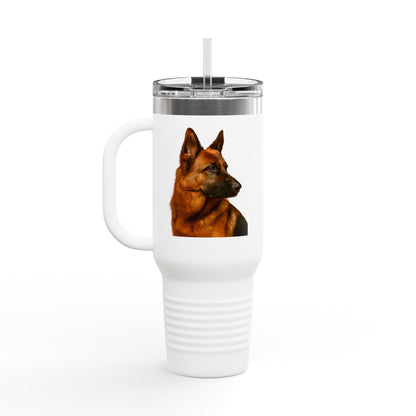 German Shepherd Head Insulated Travel Mug