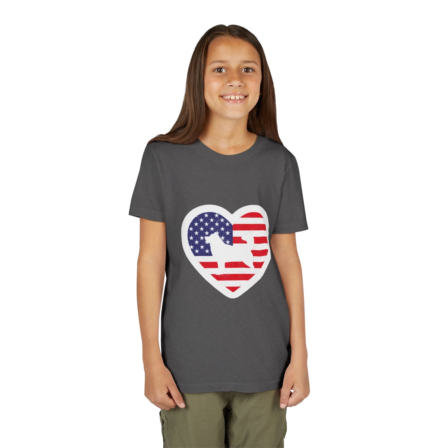 Malamute Flag Youth Unisex Short Sleeve Crewneck Tee