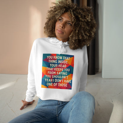 No Filter Women's Crop Hoodie