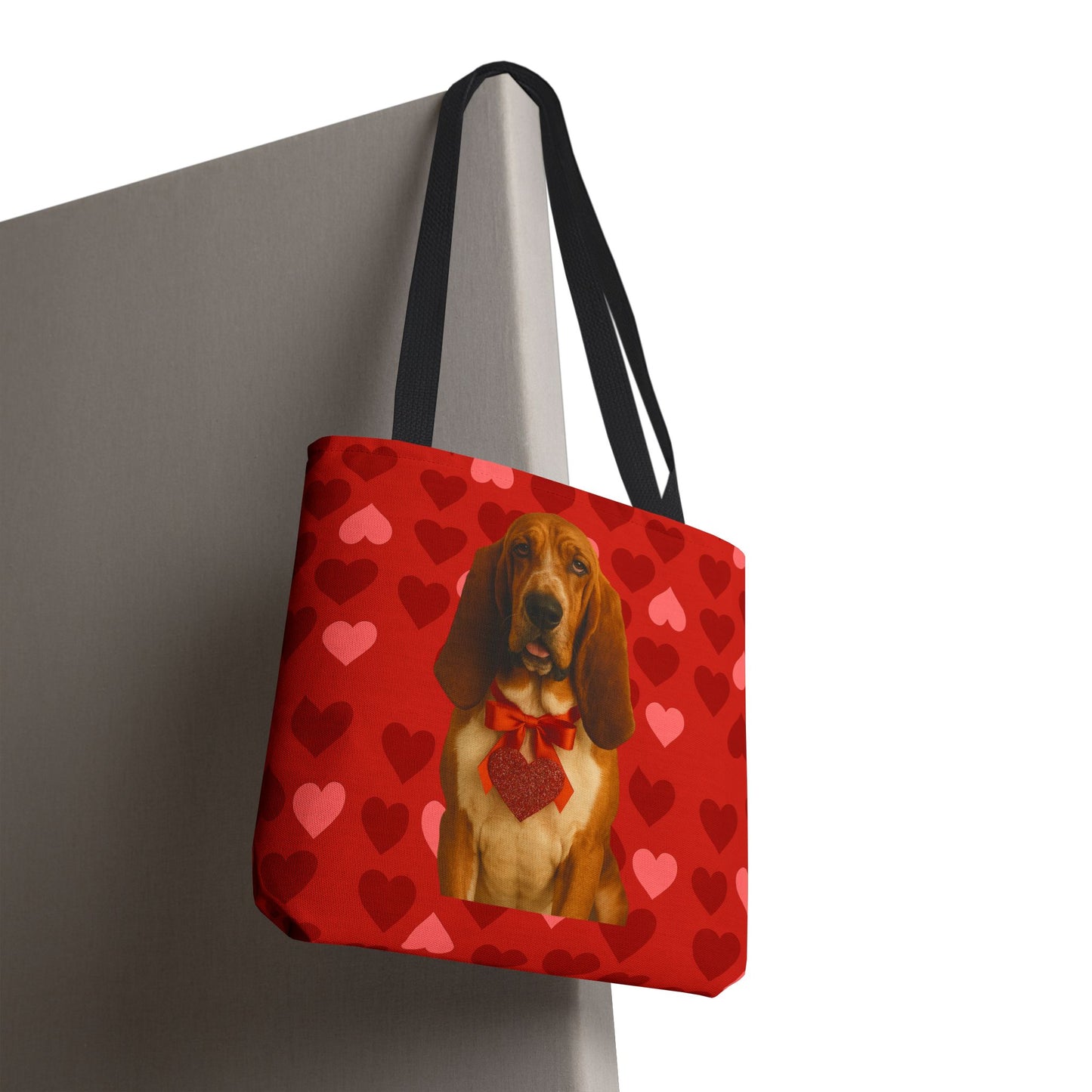 Cupid's Companion Basset  Tote Bag