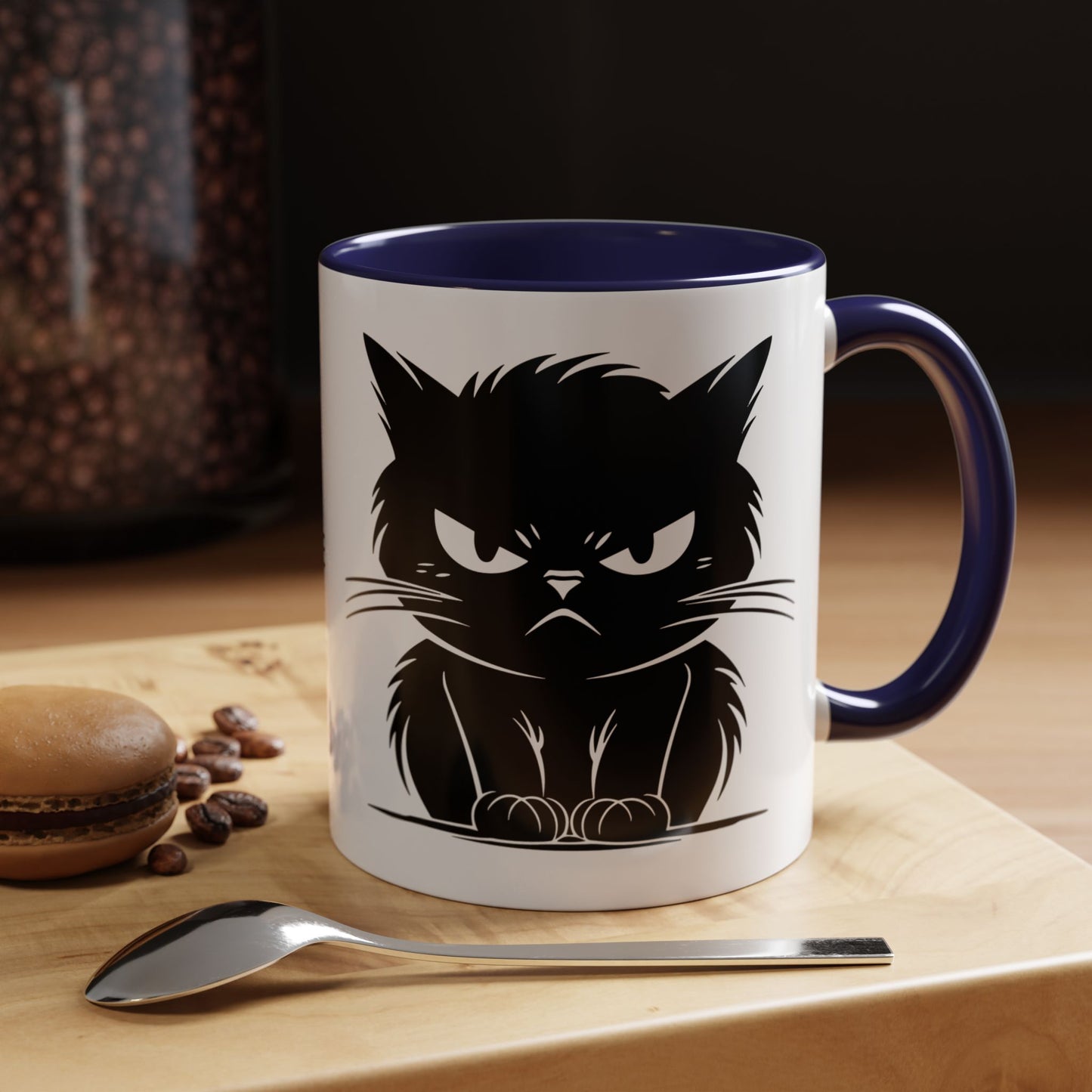 Angry Cat 2-Tone Coffee Mug