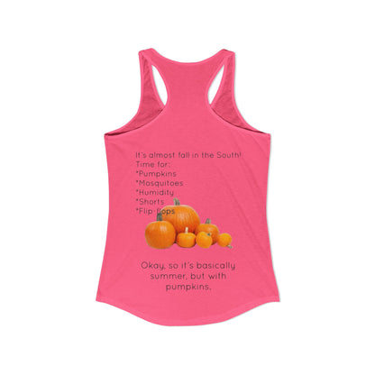 Fall In The South Women's Racerback Tank