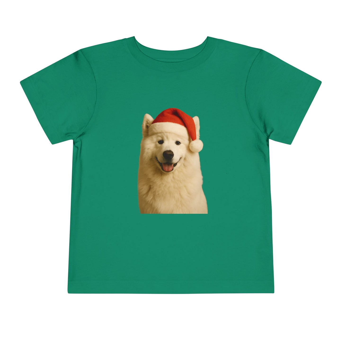 Santa Paws Samoyed Toddler Unisex Short Sleeve Crewneck Tee