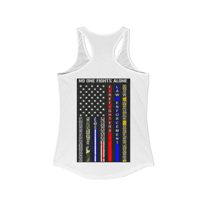 No One Fights Alone Women's Racerback Tank