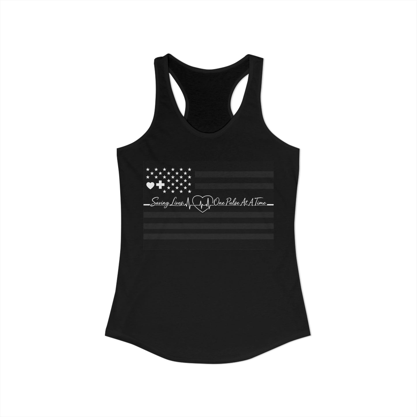Thin White Line Women's Racerback Tank