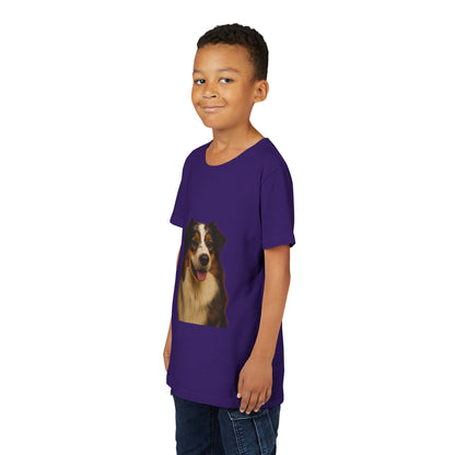Aussie Head Youth Unisex Short Sleeve Crewneck Tee