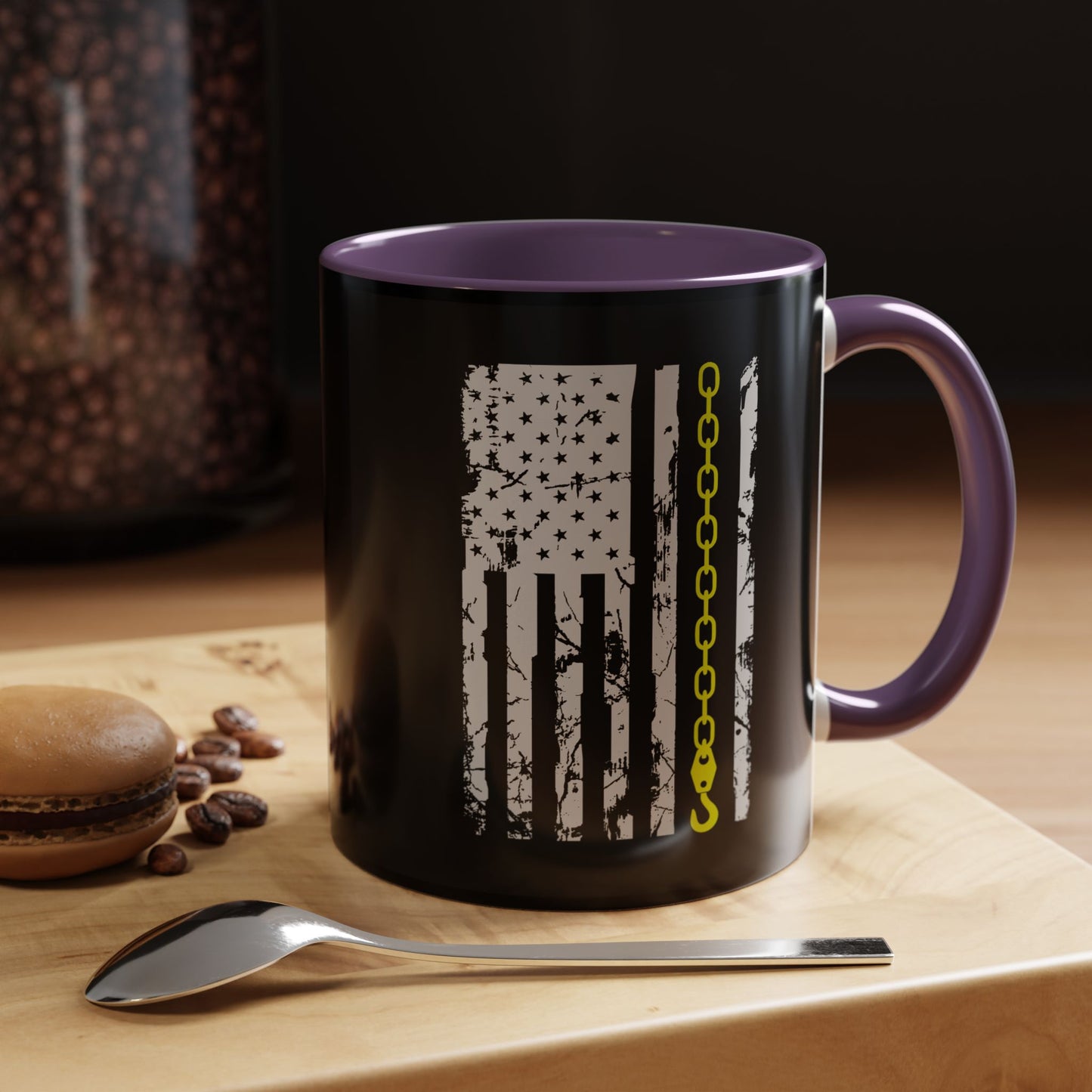 Thin Yellow Line 2-Tone Coffee Mug