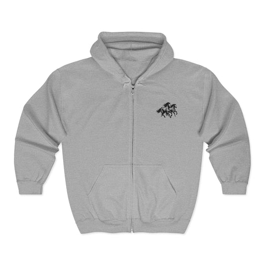 Horsin' Around Unisex Full Zip Hoodie