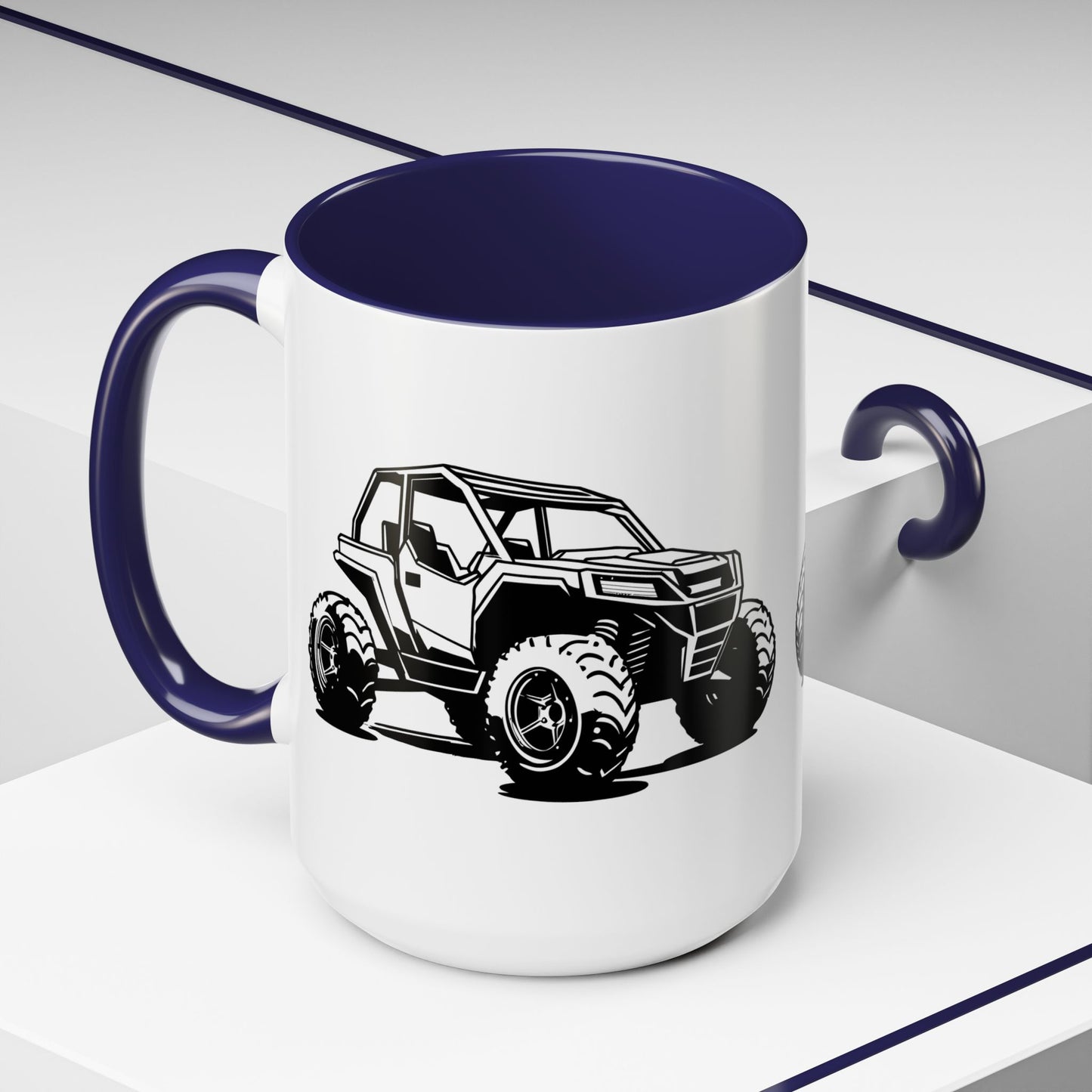 Off The Beaten Path Side By Side 2-Tone Coffee Mug