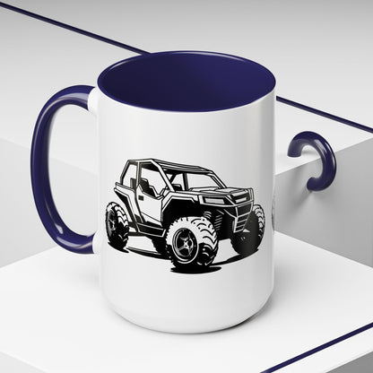 Off The Beaten Path Side By Side 2-Tone Coffee Mug