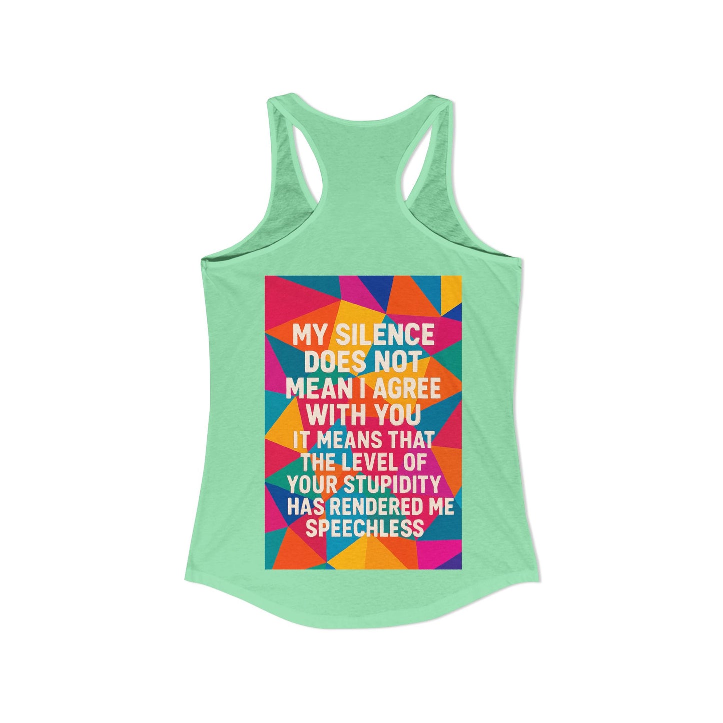Speechless Women's Racerback Tank
