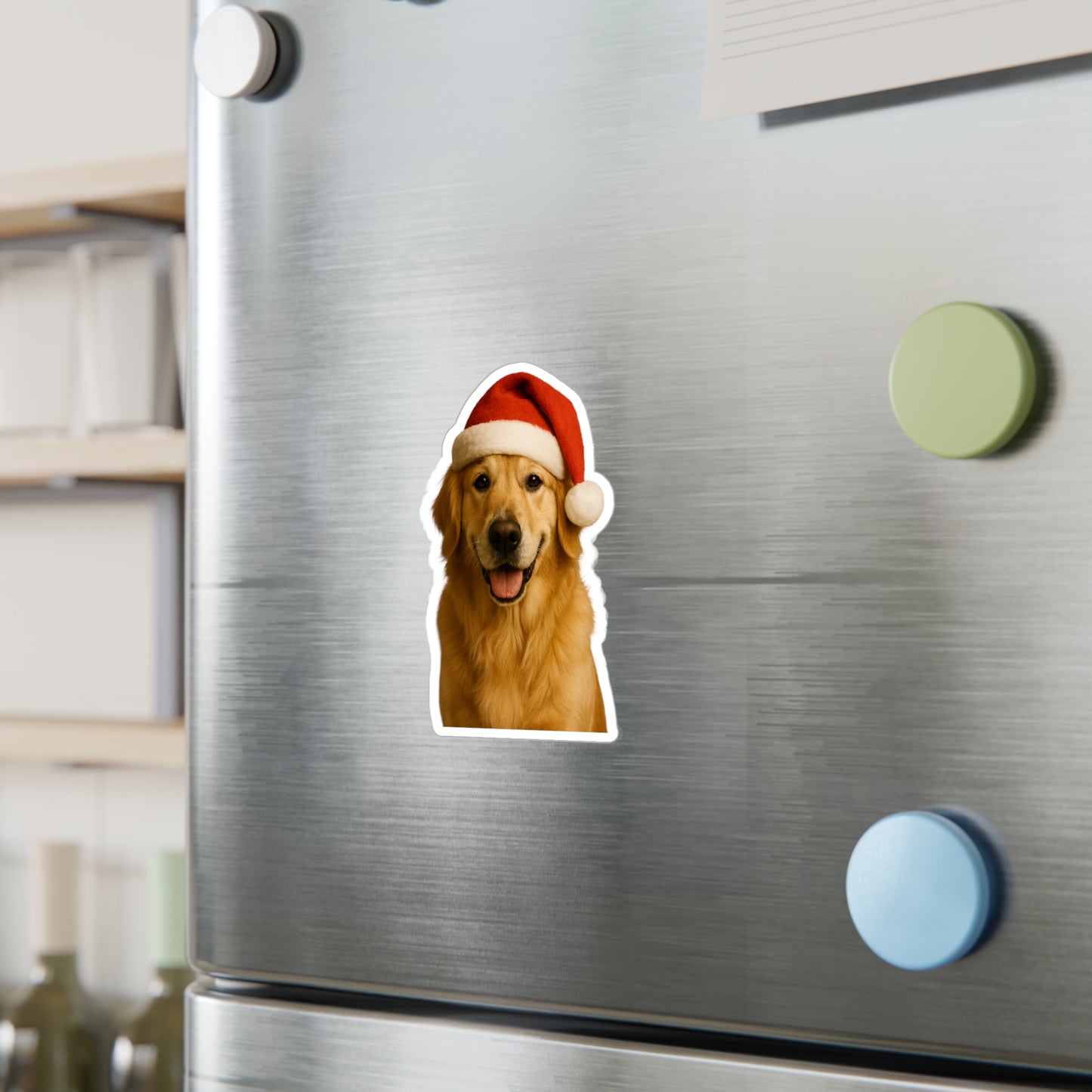 Santa Paws Golden Vinyl Decal