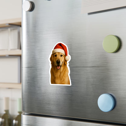 Santa Paws Golden Vinyl Decal
