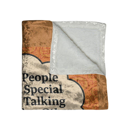 Special Way Of Talking Crushed Velvet Blanket