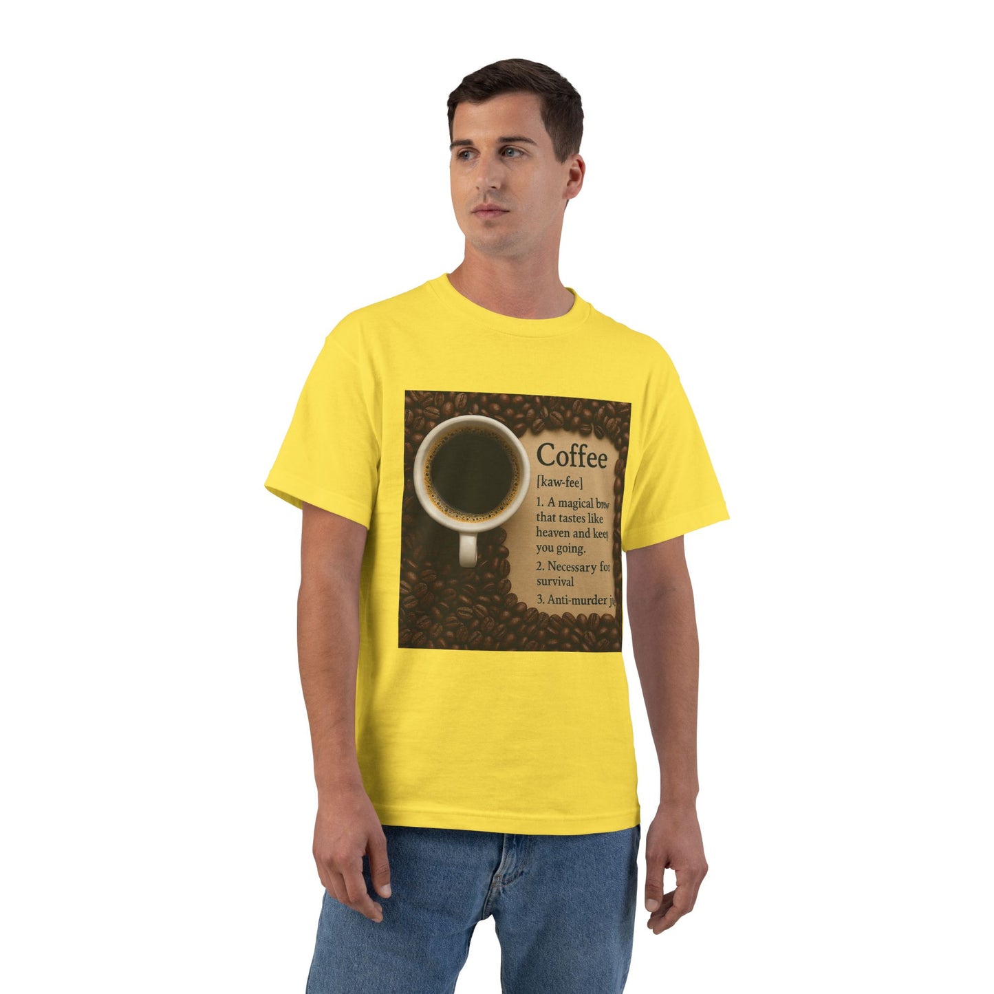 Coffee Definition Men's Short-Sleeve Crewneck Tee