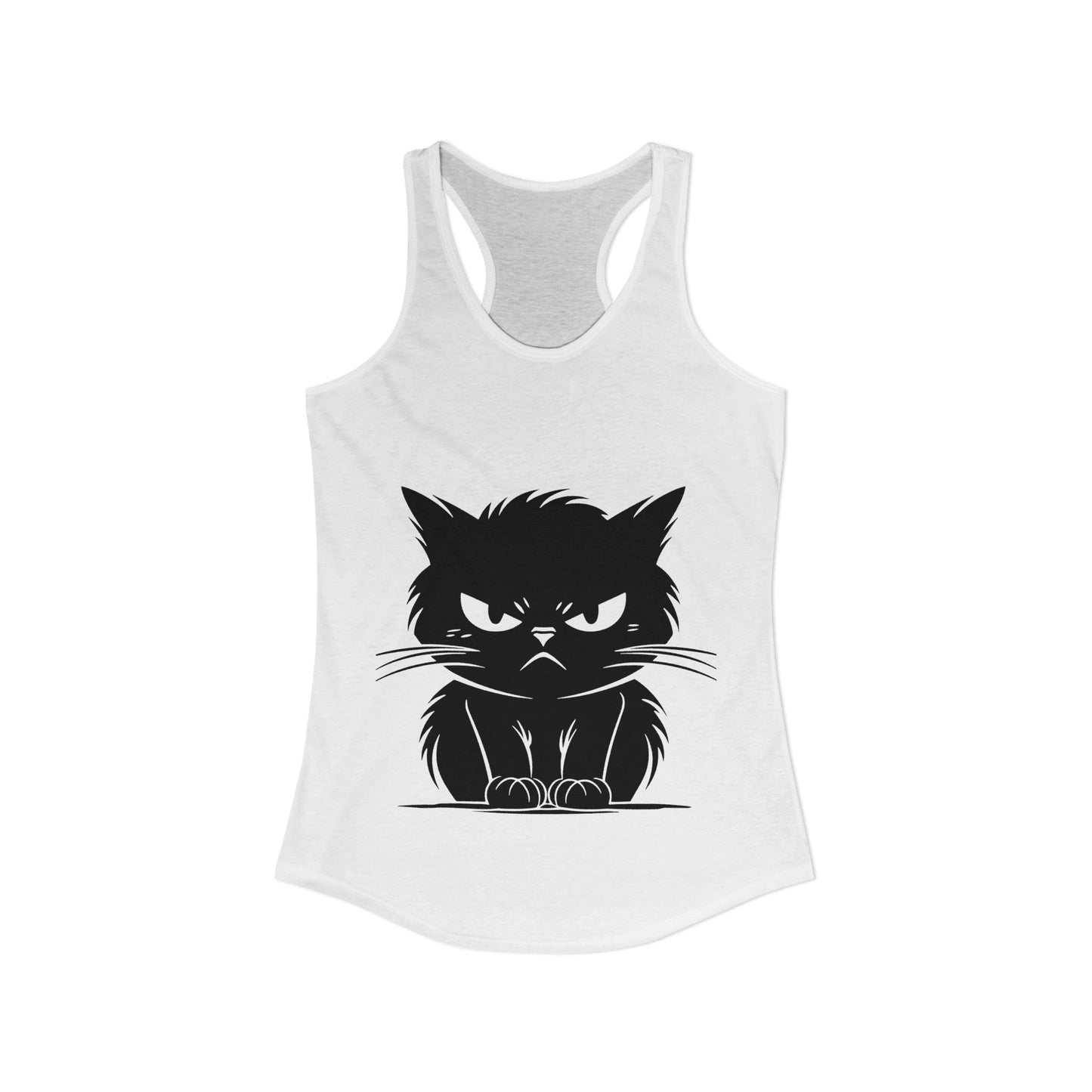 Angry Cat Women's Racerback Tank