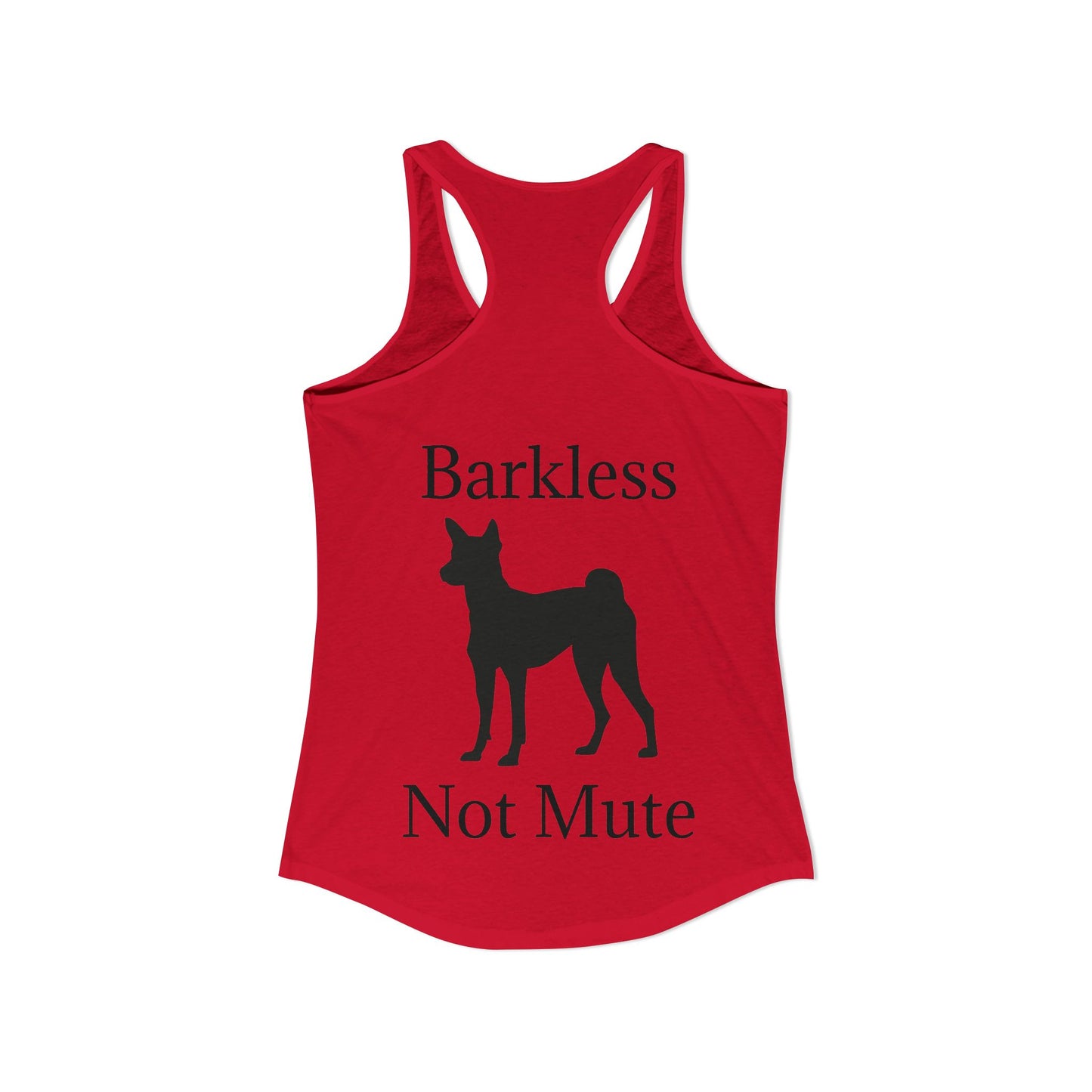 Barkless Not Mute Women's Racerback Tank