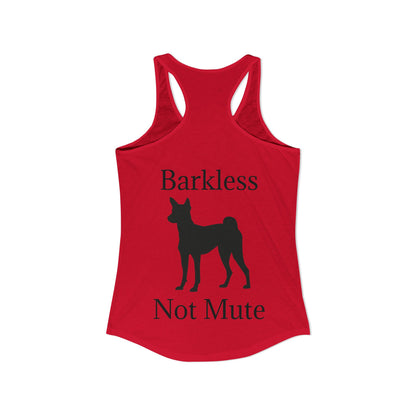 Barkless Not Mute Women's Racerback Tank