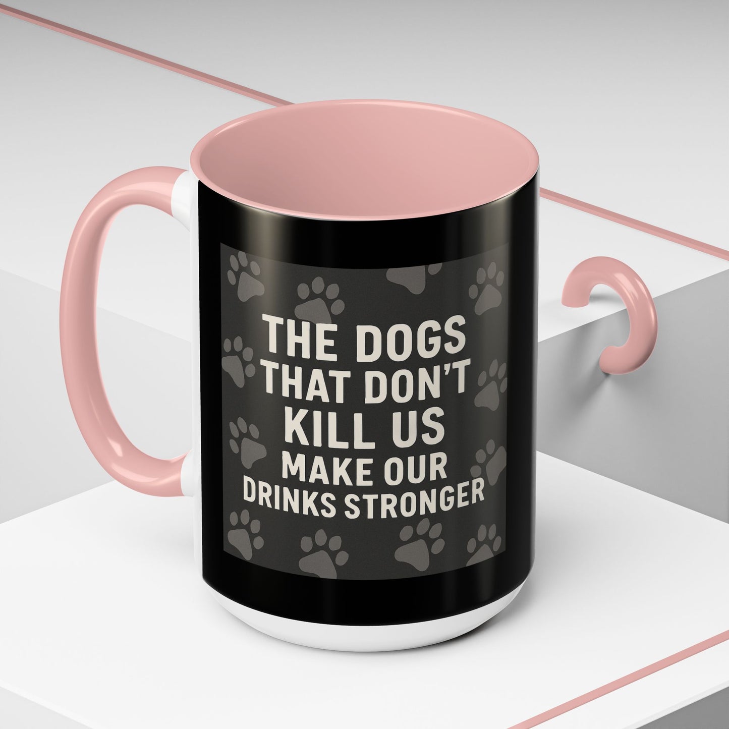 Drinks Stronger 2-Tone Coffee Mug