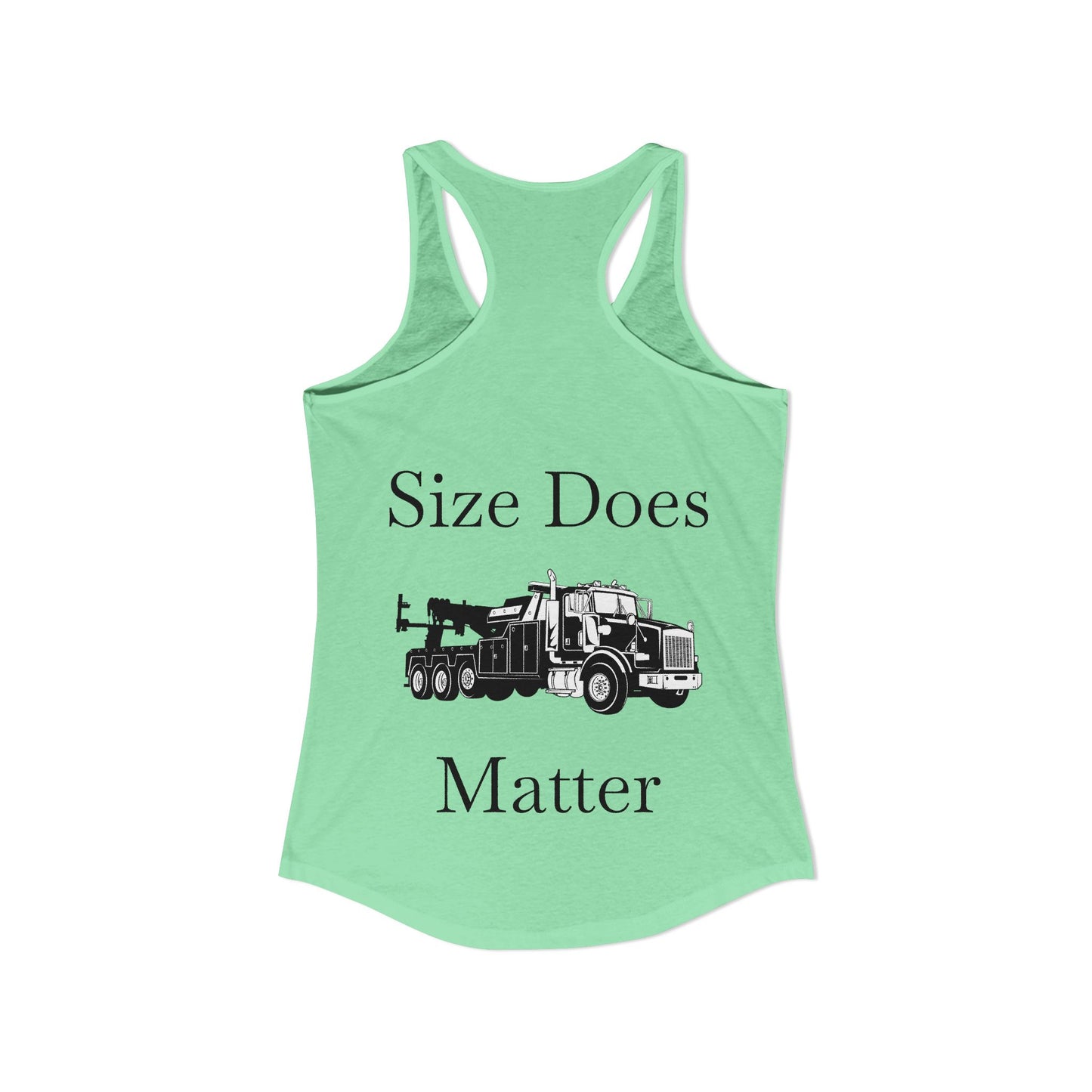 Size Does Matter Women's Racerback Tank