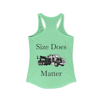 Size Does Matter Women's Racerback Tank