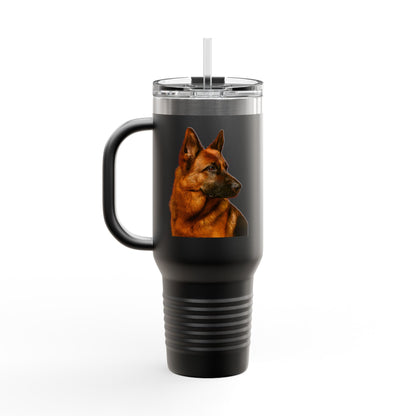 German Shepherd Head Insulated Travel Mug