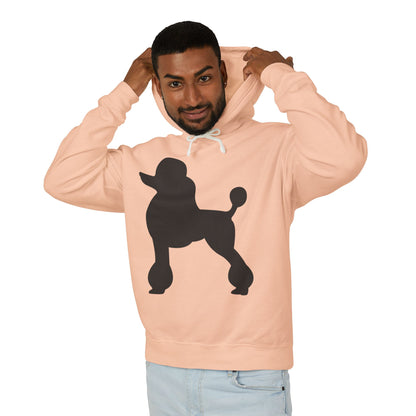 Poodle Silhouette Unisex Lightweight Hoodie