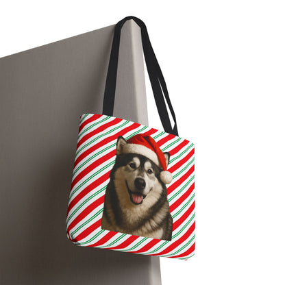 Santa Paws Malamute Tote Bag
