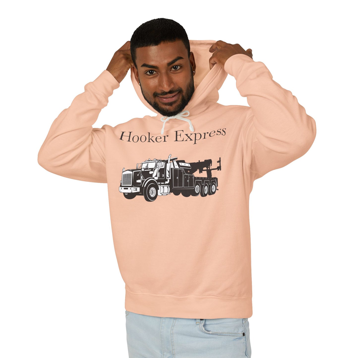 H**ker Express Heavy Tow Truck Unisex Lightweight Hoodie