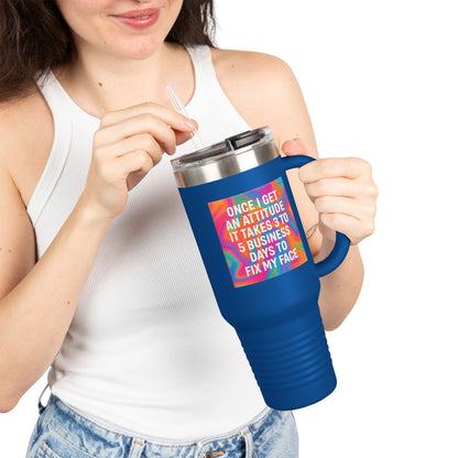 Fix My Face Insulated Travel Mug