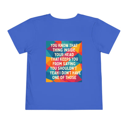 No Filter Toddler Unisex Short Sleeve Crewneck Tee