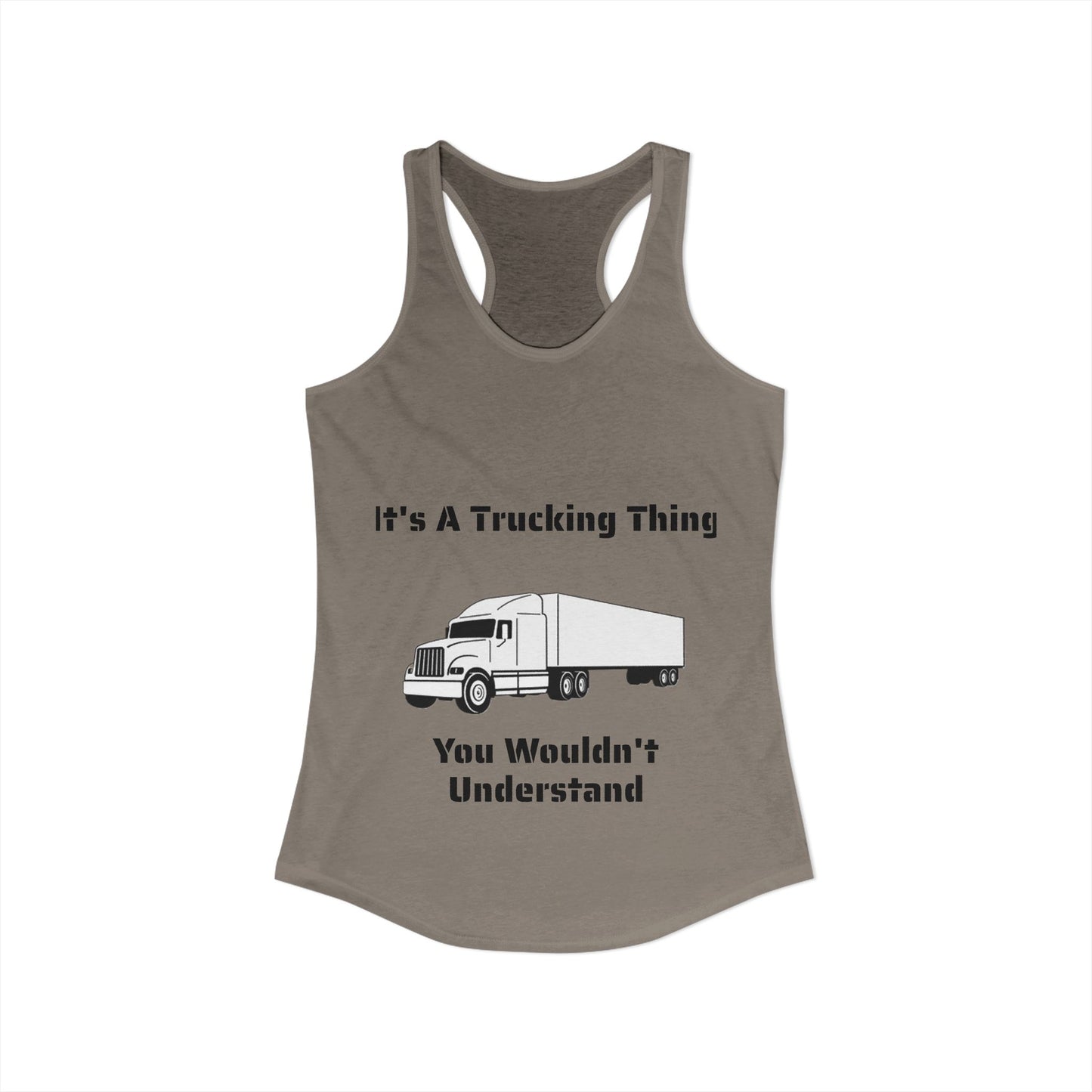 Trucking Thing Women's Racerback Tank