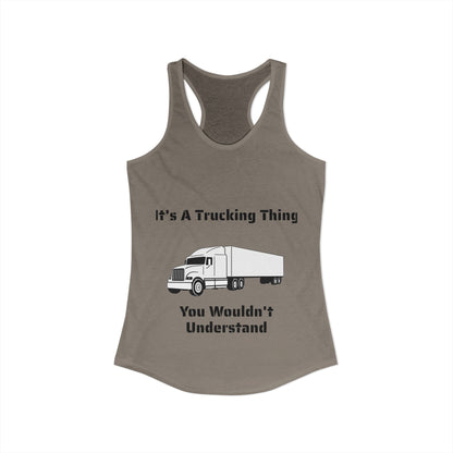Trucking Thing Women's Racerback Tank