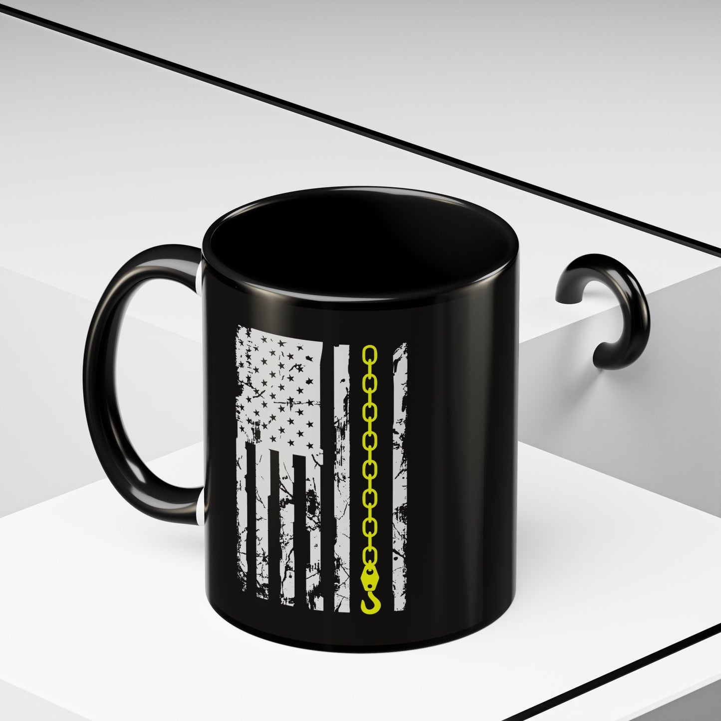 Thin Yellow Line 2-Tone Coffee Mug