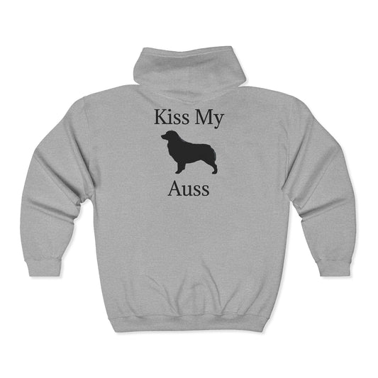 Kiss My Auss Unisex Full Zip Hoodie