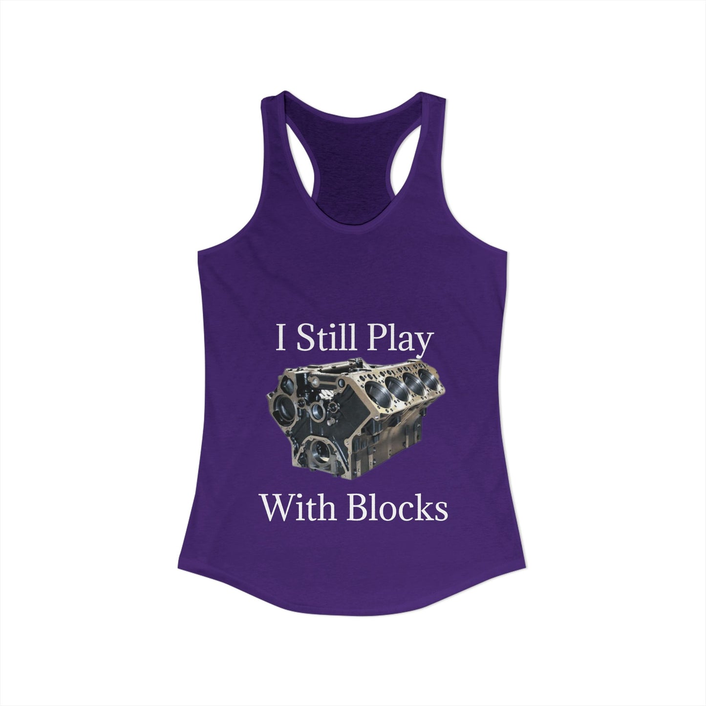 Play With Blocks Women's Racerback Tank