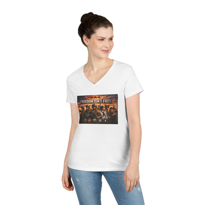 Freedom Isn't Free Women's V-Neck T-Shirt