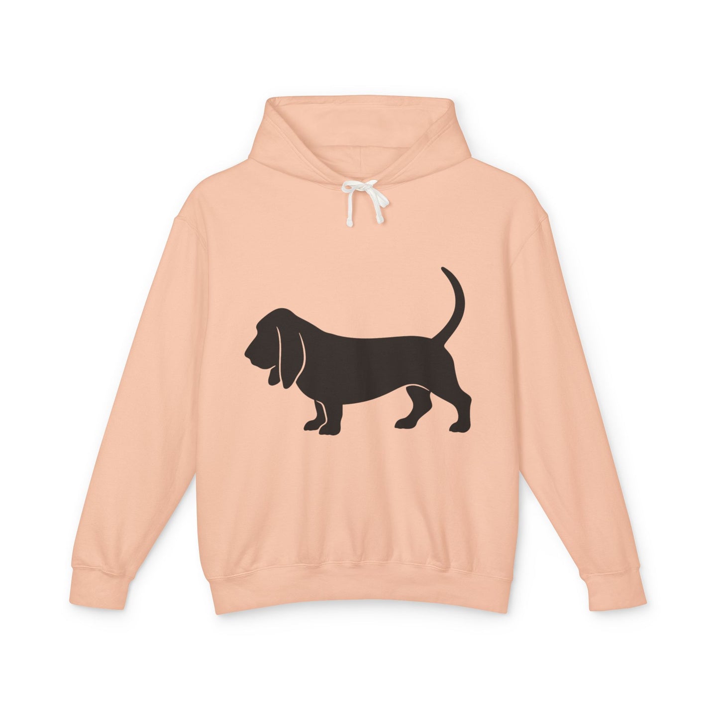 Basset Silhouette Unisex Lightweight Hoodie