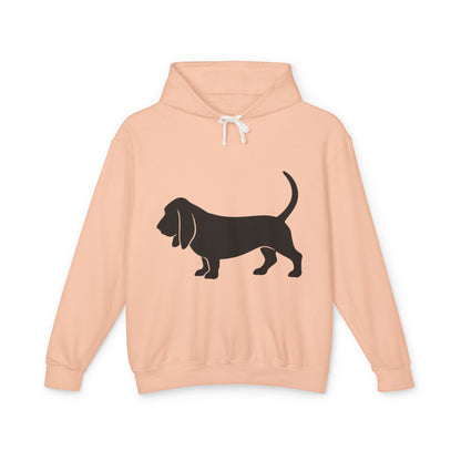 Basset Silhouette Unisex Lightweight Hoodie