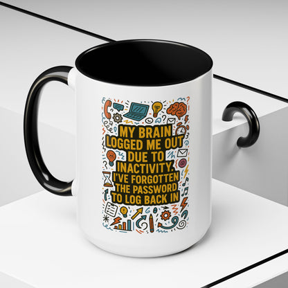 Logged Out 2-Tone Coffee Mug