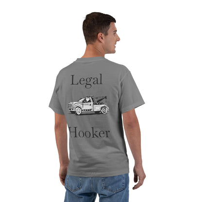 Legal H**ker Wheel Lift Tow Truck Men's Short-Sleeve Crewneck Tee