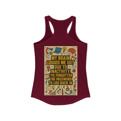 Logged Out Women's Racerback Tank