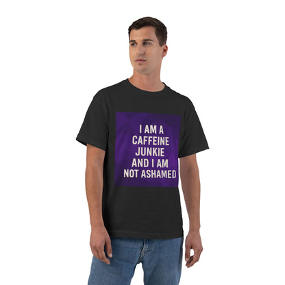 Caffeine Junkie Men's Short-Sleeve Crewneck Tee