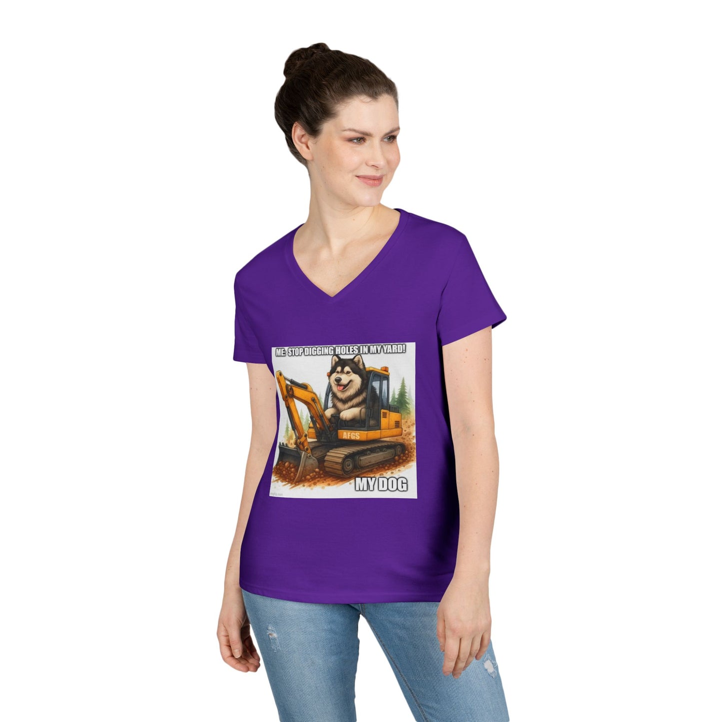 Digmaster 2000 Women's V-Neck T-Shirt