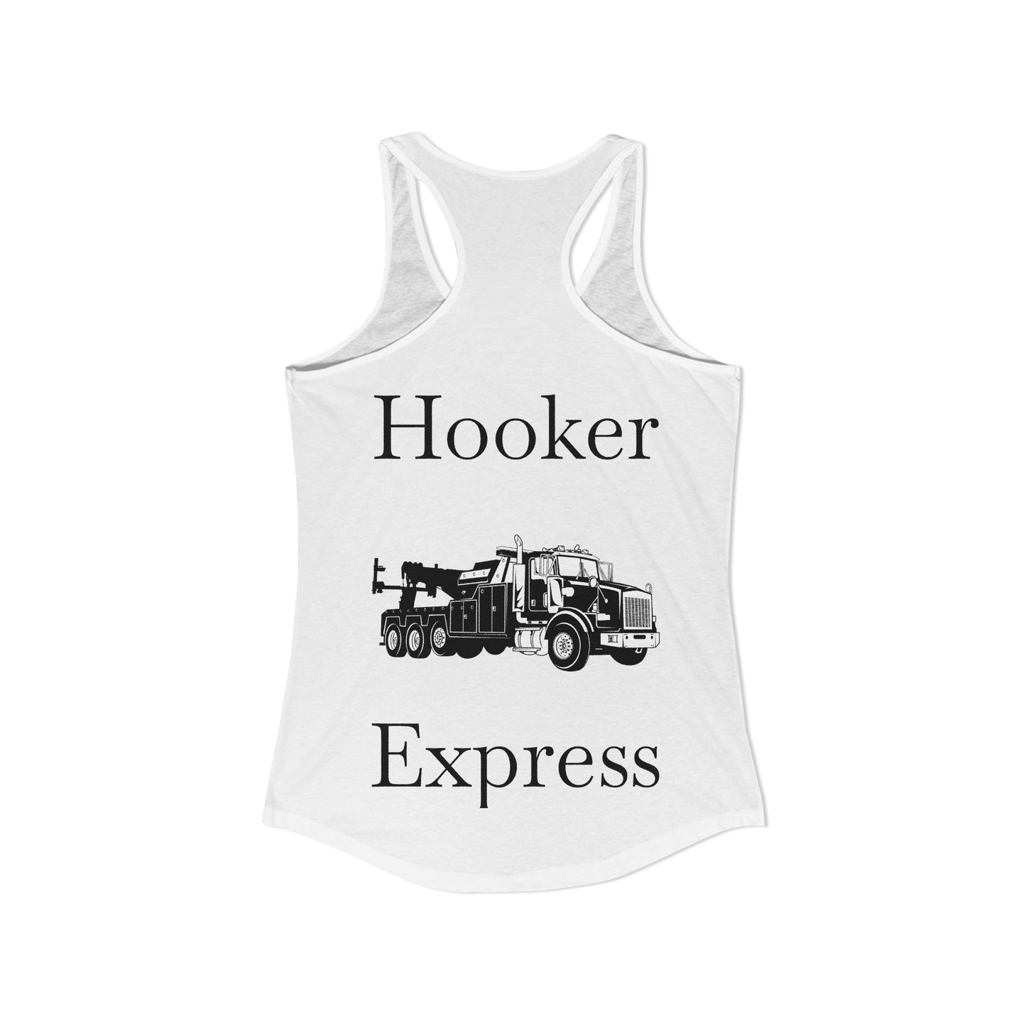 H**ker Express Heavy Tow Truck Women's Racerback Tank