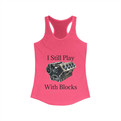 Play With Blocks Women's Racerback Tank