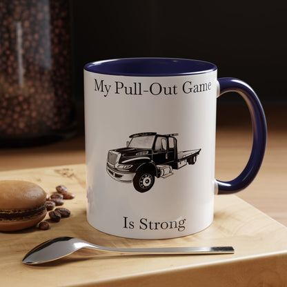 Pull Out Flatbed Tow Truck 2-Tone Coffee Mug