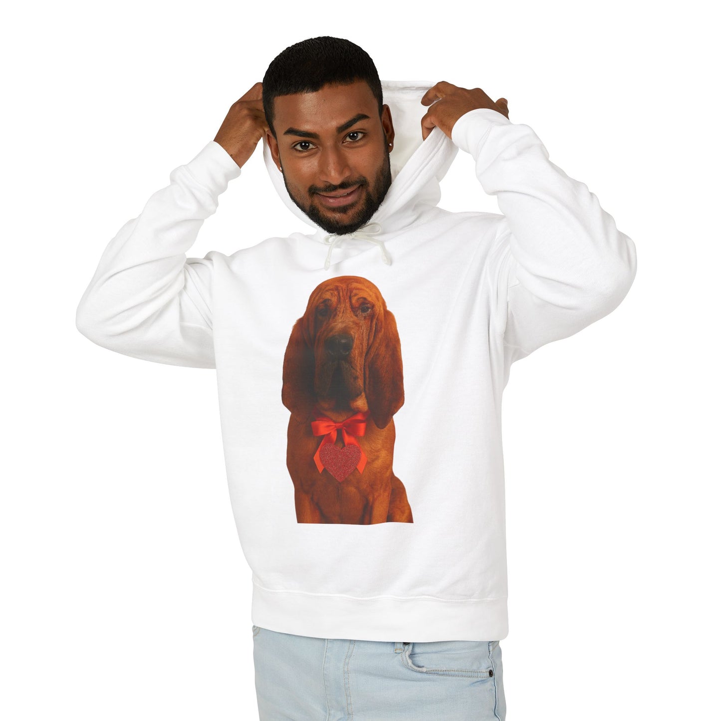 Cupid's Companion Bloodhound Unisex Lightweight Hoodie